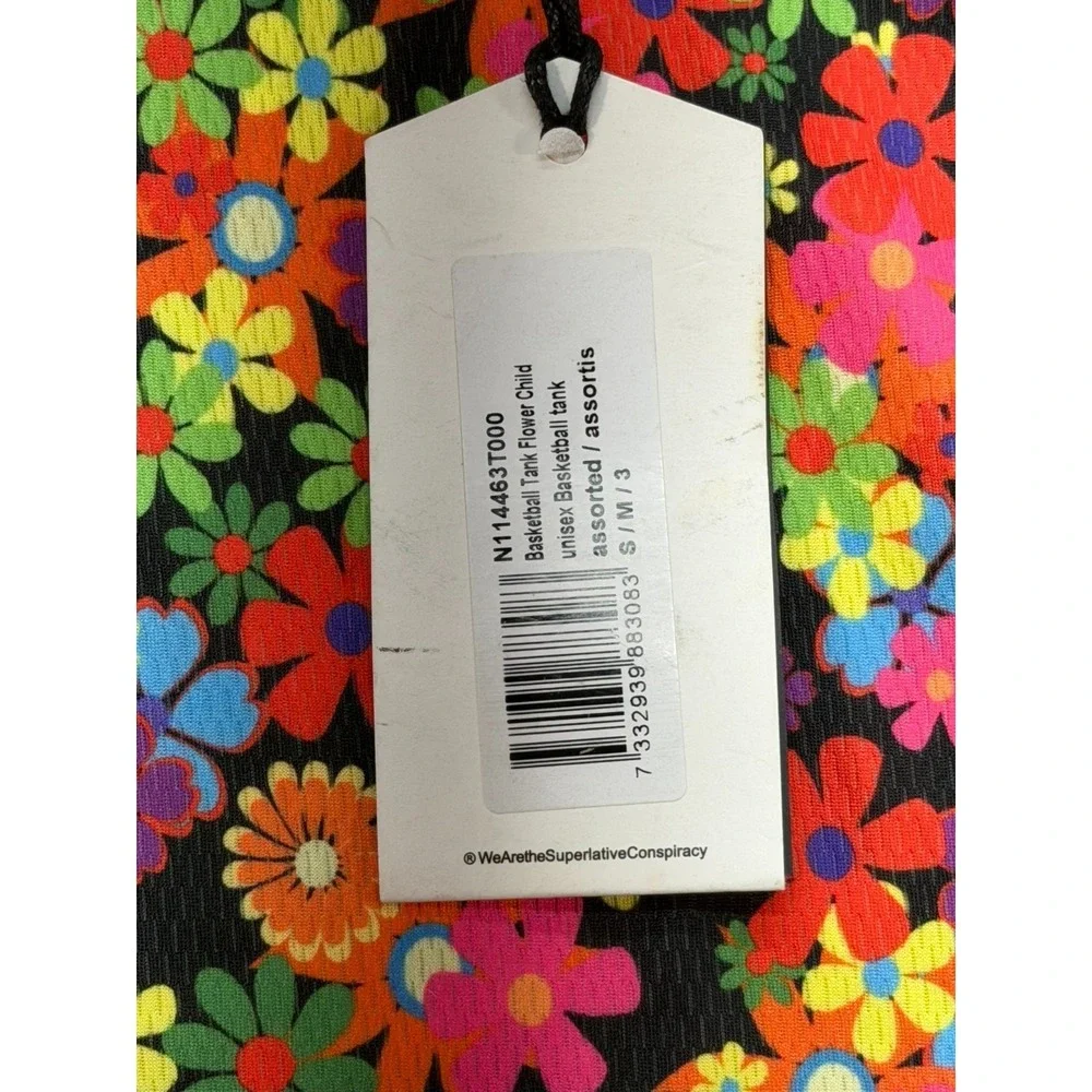 NWT WESC Flower Basketball Tank Top Size Small Men - Picture 4 of 11